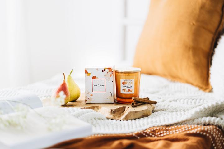 Produktbild Ava & May Duftkerze Pumpkin pie (180 g)