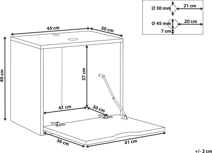 Actual product image Beliani Suzano (45 x 30 x 40 cm)