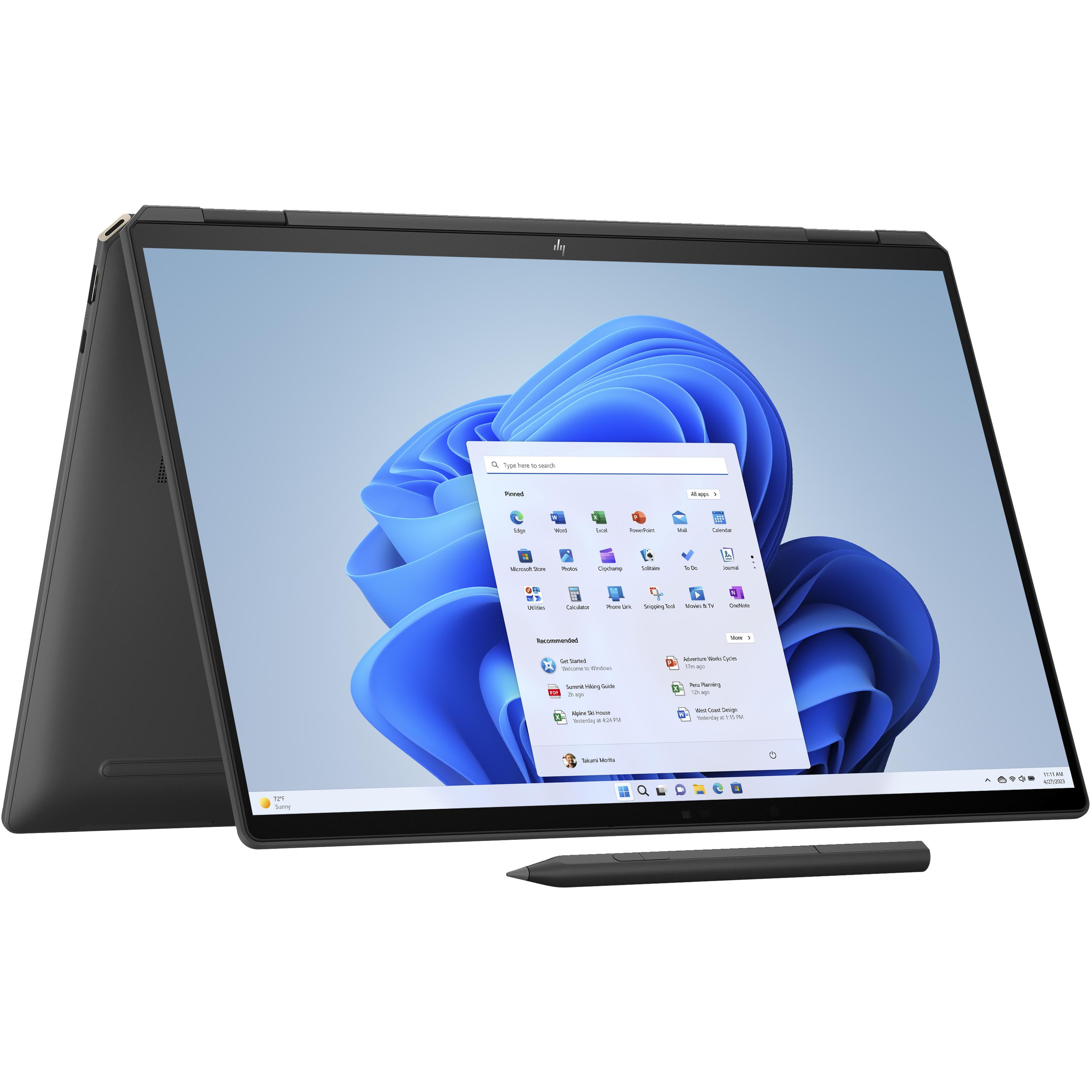 Thumbnail - HP Spectre x360 16-aa0072ng (16", Intel Core Ultra 7 155H, 16 GB, 1000 GB, DE), Notebook, Schwarz