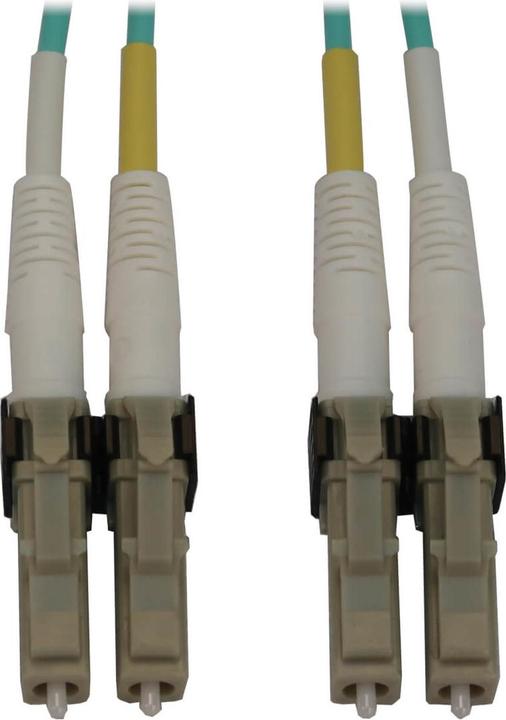 Actual product image Eaton 400G Multimode 50/125 OM3 Switchable Fibre Optic Cable Duplex LC-PC M/M LSZH Aqua 1m (1 m)