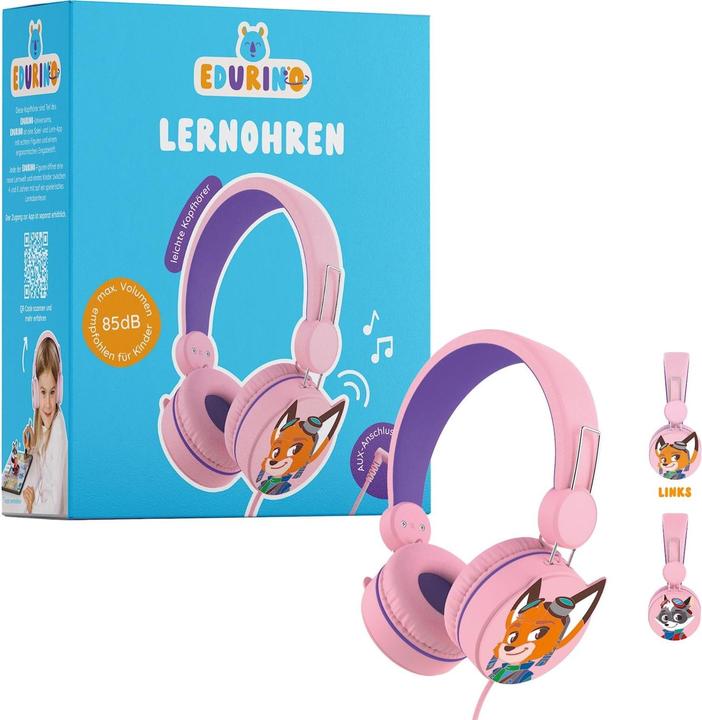 Produktbild Edurino Kopfhörer rosa, d