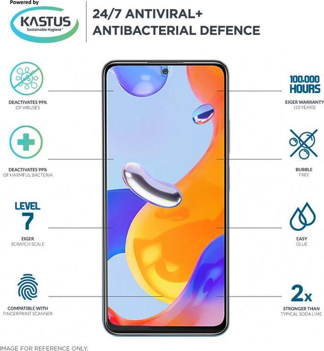 Actual product image Eiger Mountain Glass Clear (1 pcs., Xiaomi Redmi Note 11 Pro)