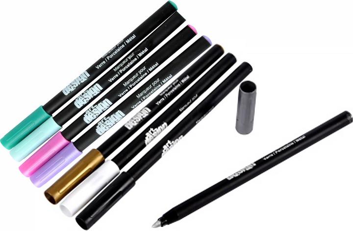 Image du produit ArtdeSign Marqueurs pour verre/céramique/métal, 8 pièces (8x)