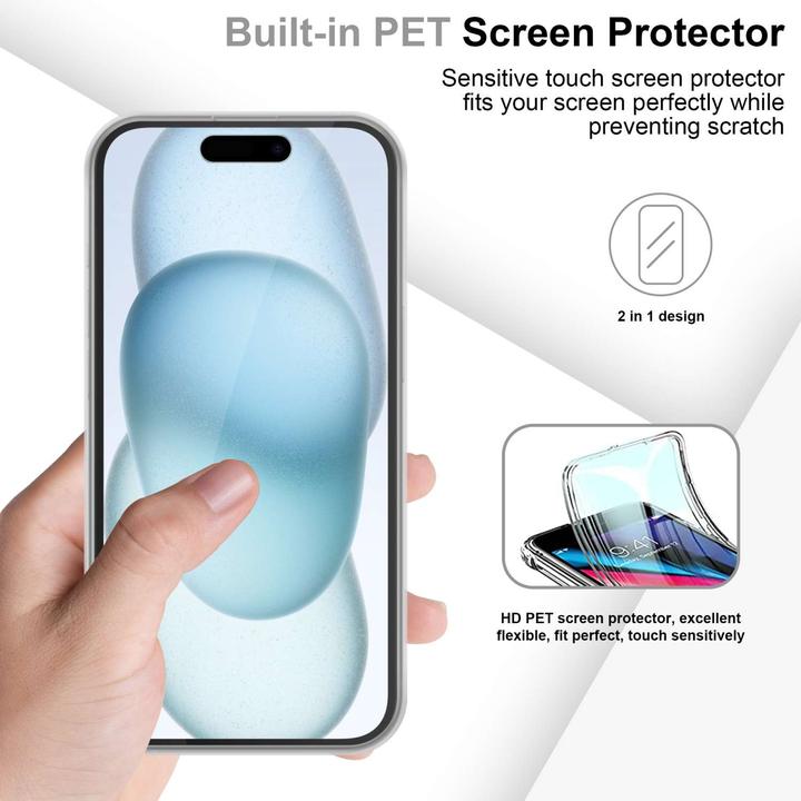 Actual product image Cadorabo Bumper Case for Apple iPhone 15 PLUS TPU 360 Grad Case for Apple iPhone 15 PLUS (Apple iPhone 15 Plus)