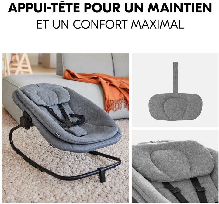 Actual product image Hauck Highchair Bouncer Dark Grey Melange