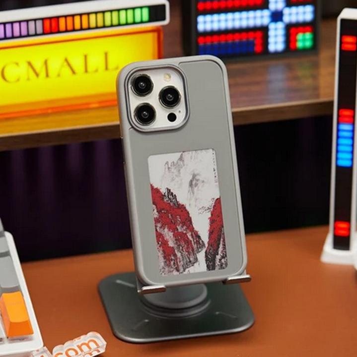 Actual product image PhoneLook Coque E-Ink Display DIY avec technologie NFC pour photo personnalisée (Apple iPhone 15 Pro)