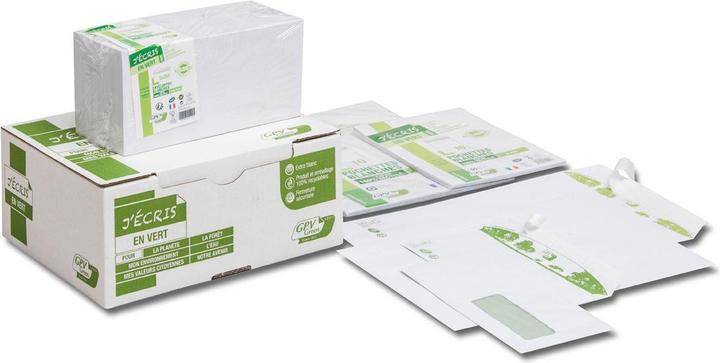 Produktbild GPV Briefumschl„ge "ERAPure" DL 110 x 220 mm, weiá (110 x 220 mm, 500x)