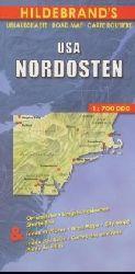 Produktbild USA Nordosten 1 : 700 000. Hildebrand's Urlaubskarte (Deutsch, Michael Seipp, 1992)