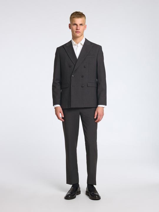 Actual product image Selected Pinstripe Double Breasted Blazer (50)