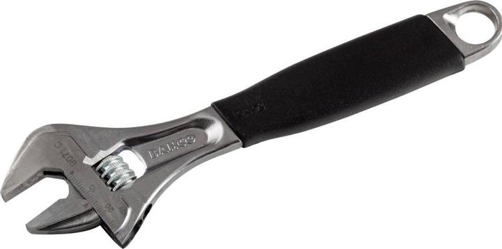 Actual product image Bahco ERGO 27 mm open-end spanner with central nut and rubber handle, chrome-plated, 208 mm (27 mm)