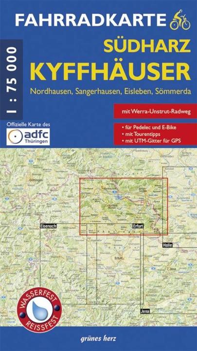 Actual product image Cycling map Südharz - Kyffhäuser
