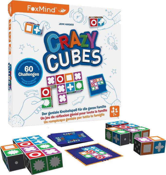 Produktbild Foxmind Crazy Cubes (mult) (Deutsch, Französisch, Italienisch, 1 - 4 Spieler)