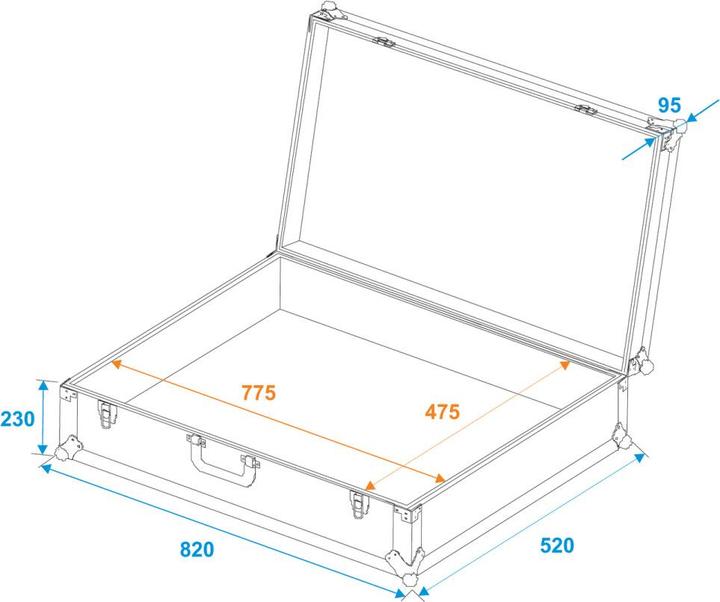Actual product image Roadinger Universal Case Tour Pro 82x32x52 black (Universal)