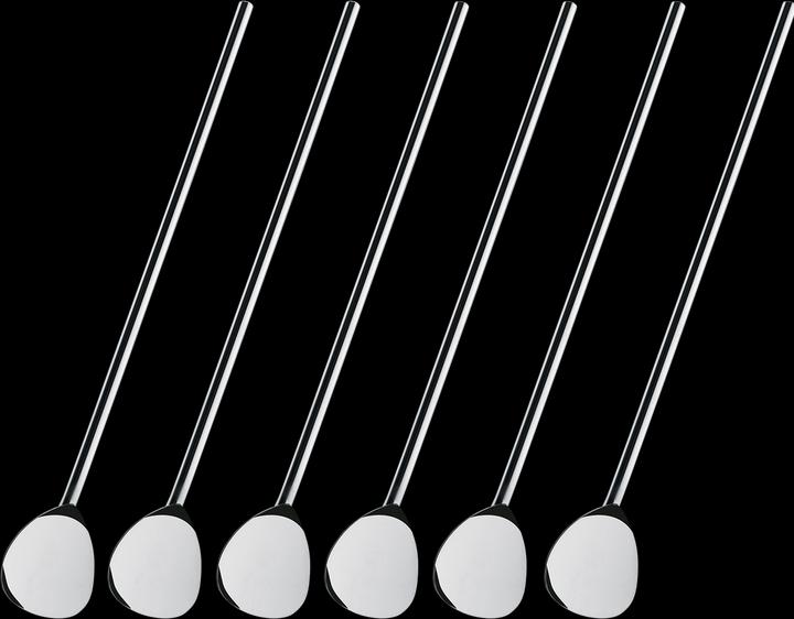 Actual product image Cilio Cocktail Spoon with Straw Set of 6 (Bar spoons + Cocktail stirrers)