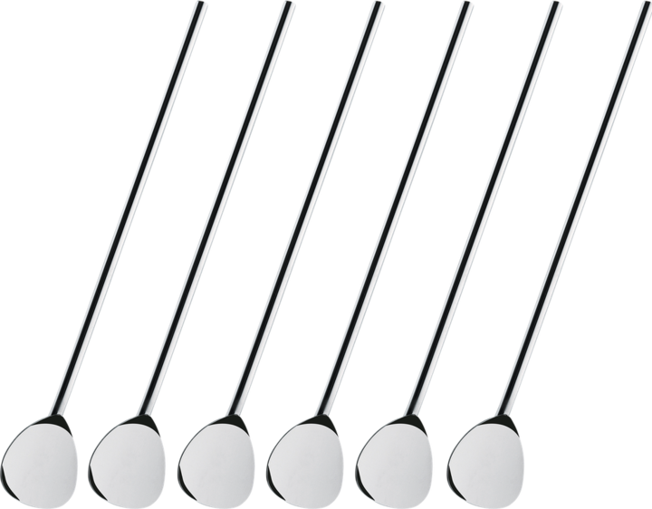 Produktbild Cilio Cocktaillöffel mit Trinkhalm 6er Set (Barlöffel + Cocktailrührer)