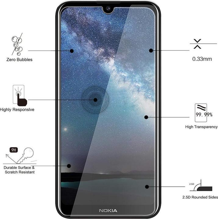 Immagine prodotto Eiger Mountain Glass Clear (1 pz., Nokia 2.2)