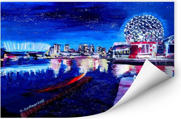 Produktbild Trenddeko Vancouver bei Nacht (60 x 40 cm)