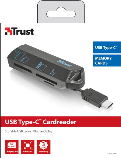 Produktbild Trust USB Cardreader (USB-C)