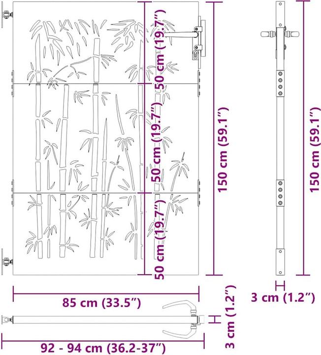 Produktbild vidaXL Gartentor