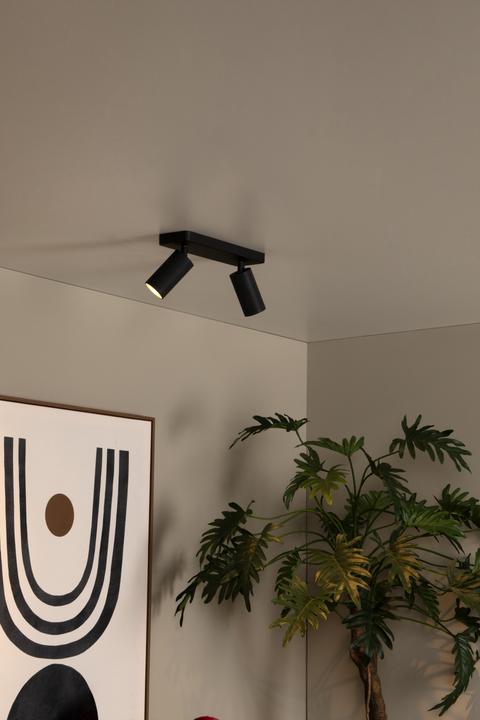 Produktbild Lucide CLUBS - Deckenstrahler - 2xGU10 - Schwarz 09939/02/30 (GU10)