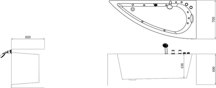 Image du produit Vente-unique Tabana (360 l, 75 cm, 160 cm)