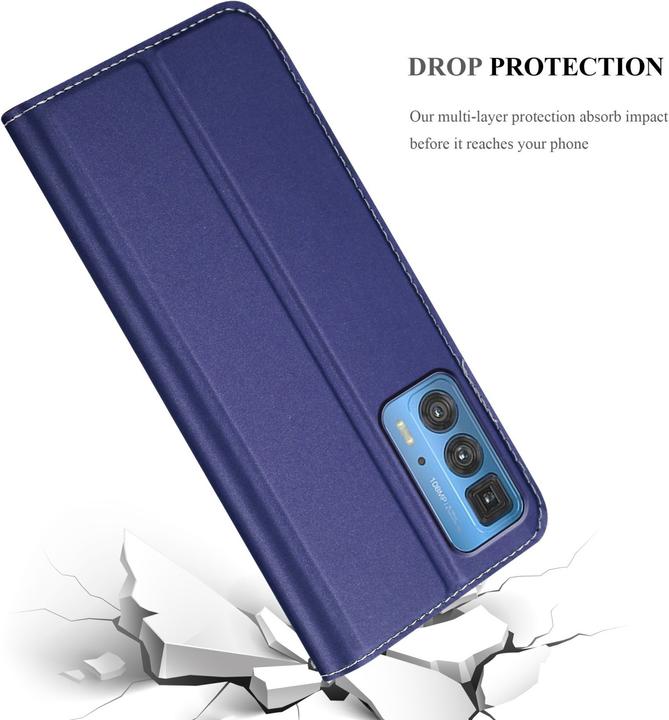 Actual product image Cadorabo Classy Book Case for Motorola EDGE 20 PRO / EDGE S PRO (Motorola Edge S Pro, Motorola Edge 20 Pro)