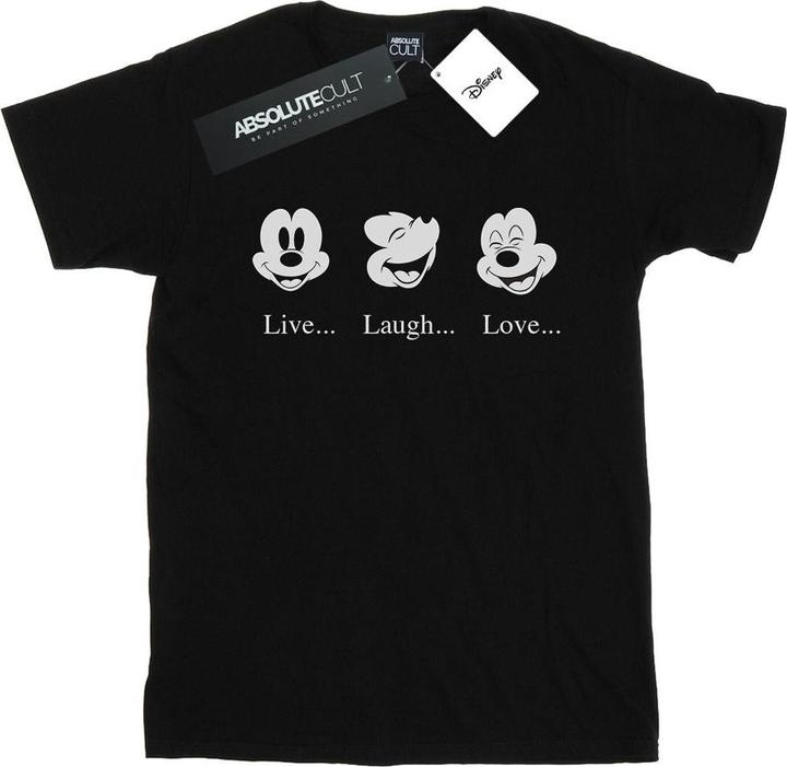 Image du produit Disney - T-shirt MICKEY MOUSE LIVE LOVE LAUGH - Femme (L)