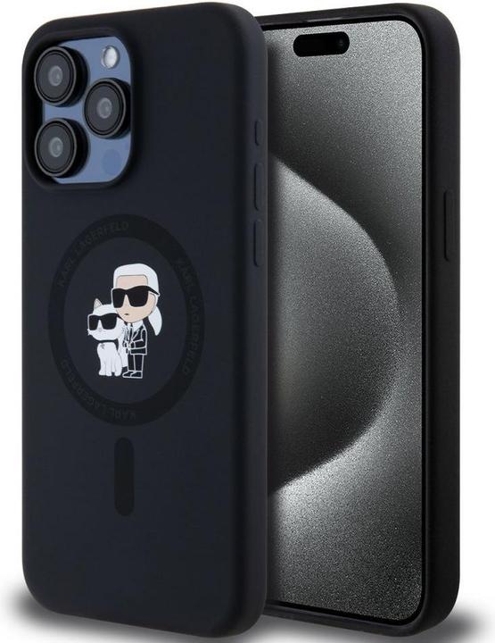 Immagine prodotto Karl Lagerfeld KLHMP15XSCMKCRHK Custodia rigida iPhone 15 Pro Max 6,7" in silicone Karl & Choupet (Apple iPhone 15 Pro Max)