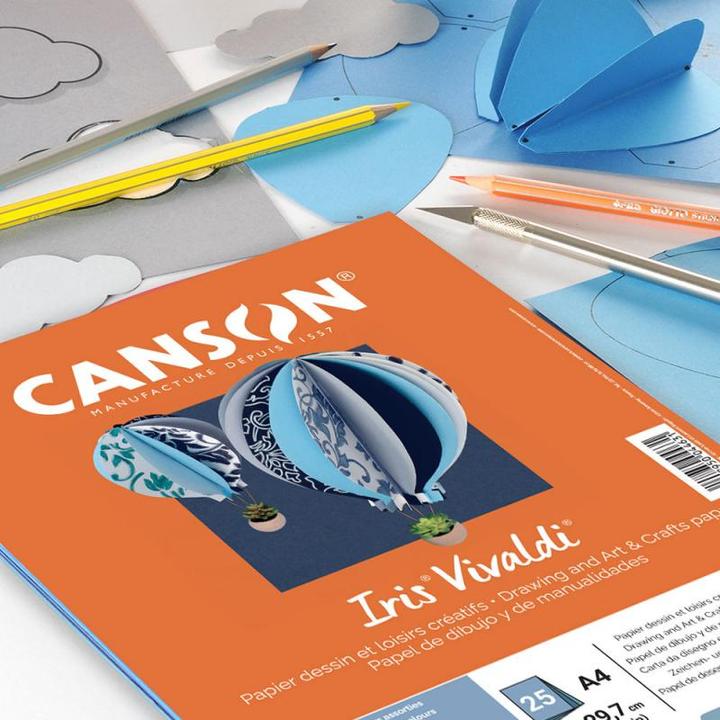 Produktbild Canson Packung mit 25 Iris Vivaldi A4-Blättern (240 g/m²)