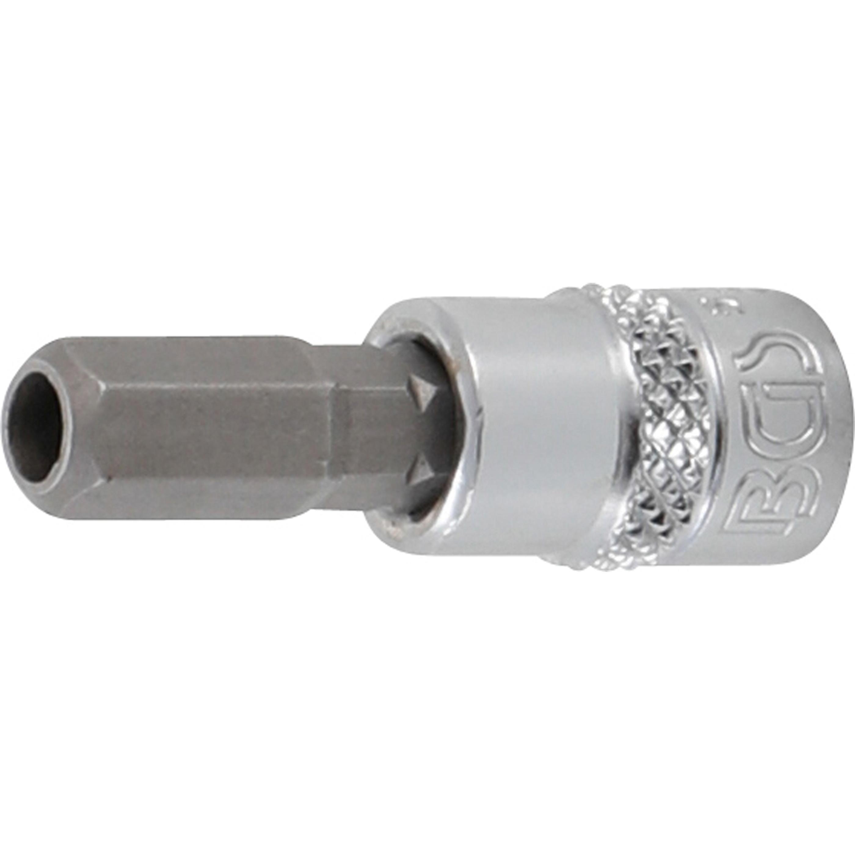 BGS, Bits, Bit-Einsatz Antrieb Innenvierkant 6,3 mm (1/4") Innensechskant mit Bohrung 7 mm (6,3 mm)