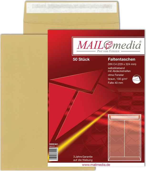 Immagine prodotto Mayer-Network 50 buste C4 marrone 120g hk m fold (50 pz.)