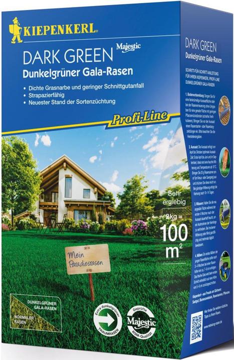 Actual product image Kiepenkerl Lawn seed Dunkelgrner Gala lawn 2 kg 100 m (Lawn reseed)