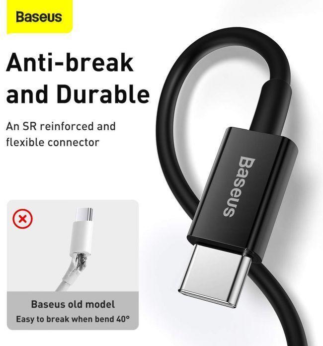 Productafbeelding Baseus Superior Serie Kabel USB-C naar iP, 20W, PD, 2m (zwart) (2 m, USB 2.0, 20 W)