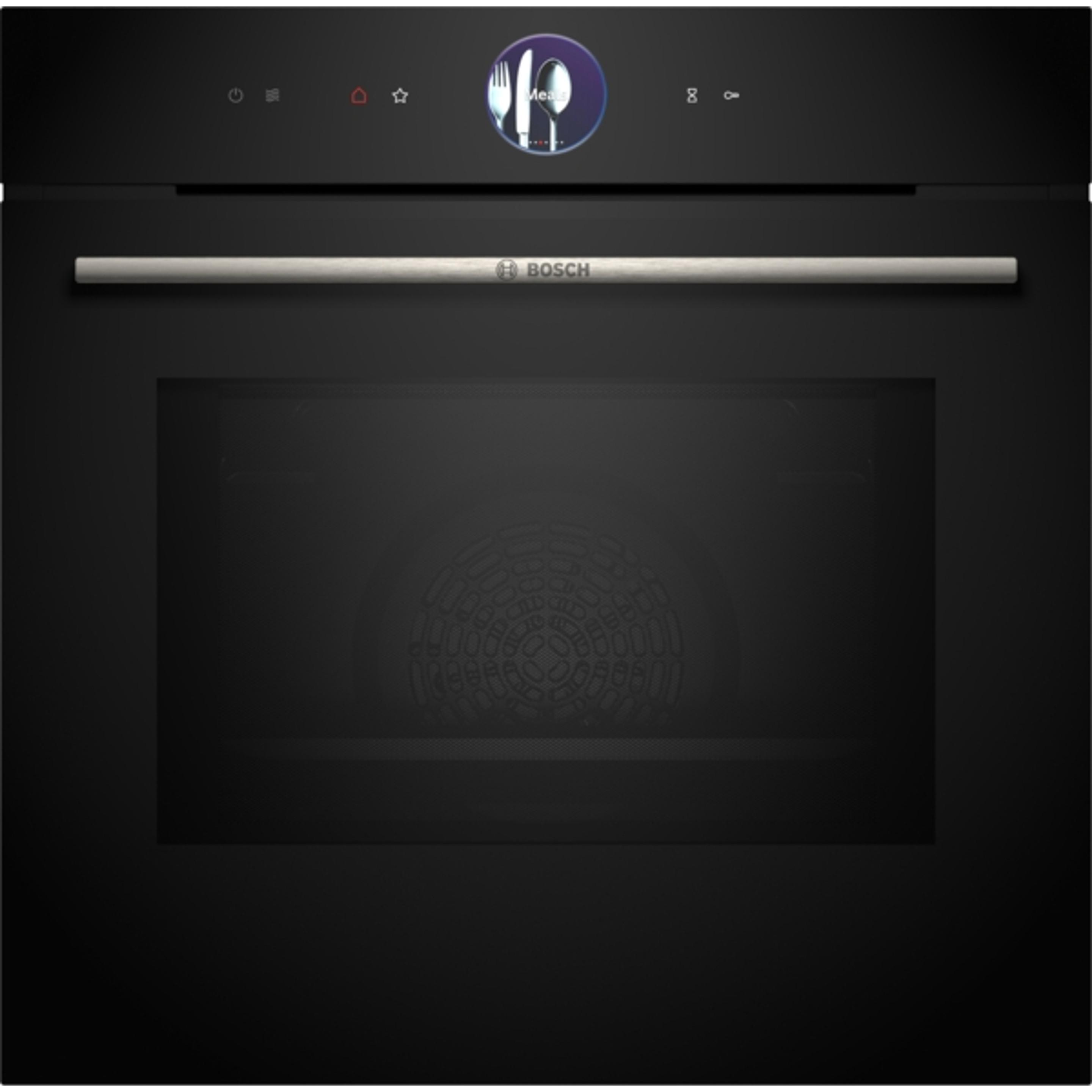 Bosch Hausgeräte Serie 8 Einbau Backofen mit Mikrowelle HMG776NB1, Backofen Einbau, Schwarz