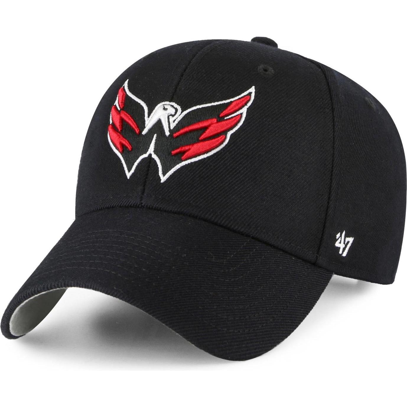 47 Brand, Herren, Cap, NHL Washington Capitals, Schwarz, (One Size)