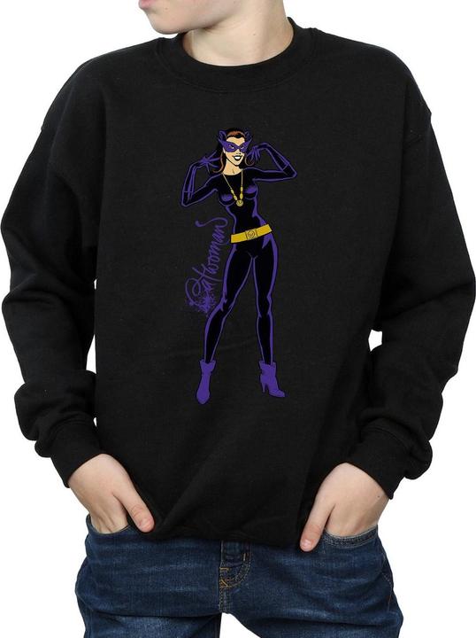 Produktbild Catwoman Happy Pose Sweatshirt Jungen (140, 146)