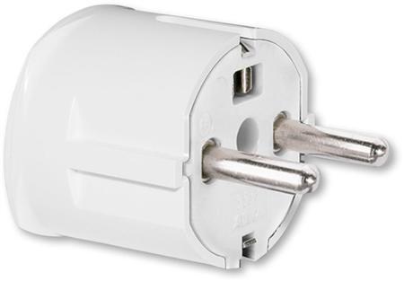 Produktbild ABB Schuko-stikprop, 16A, hvid