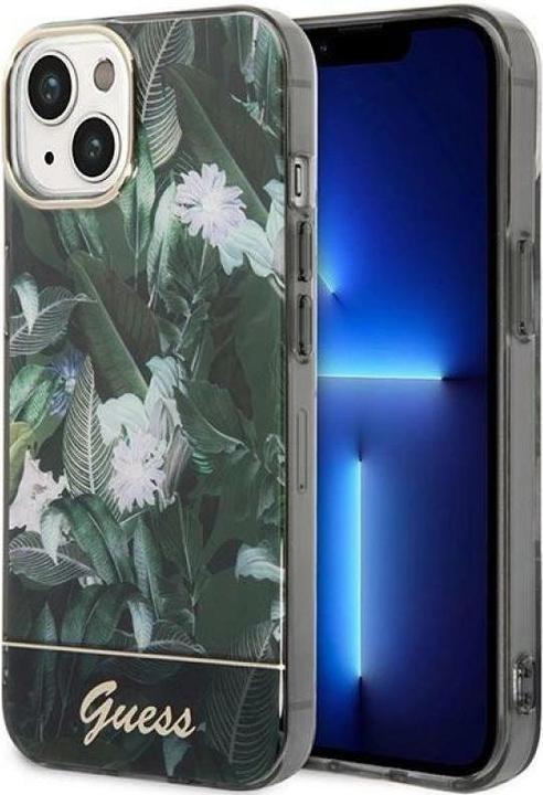 Immagine prodotto Guess GUHCP14SHGJGHA Custodia rigida iPhone 14 6.1" zielony/verde Jungle Collection (Apple iPhone 14)