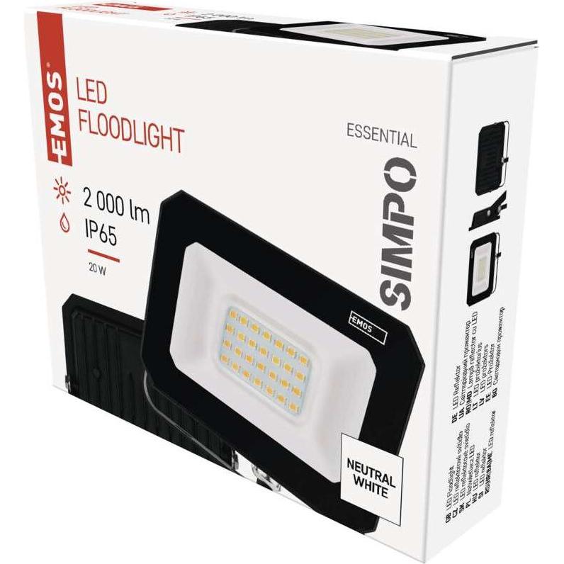 Thumbnail - Emos, Wandleuchte + Deckenleuchte, LED reflektor SIMPO 20 W neutralweiss (2000 lm)