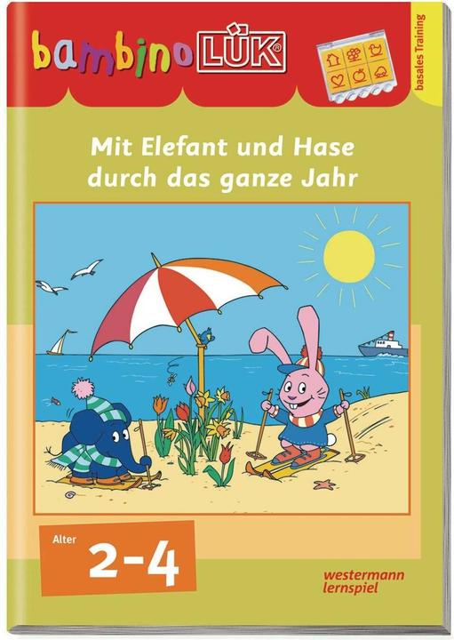 Produktbild bambinoLÜK. Mit Elefant und Hase durch das ganze Jahr (Deutsch, 2012)