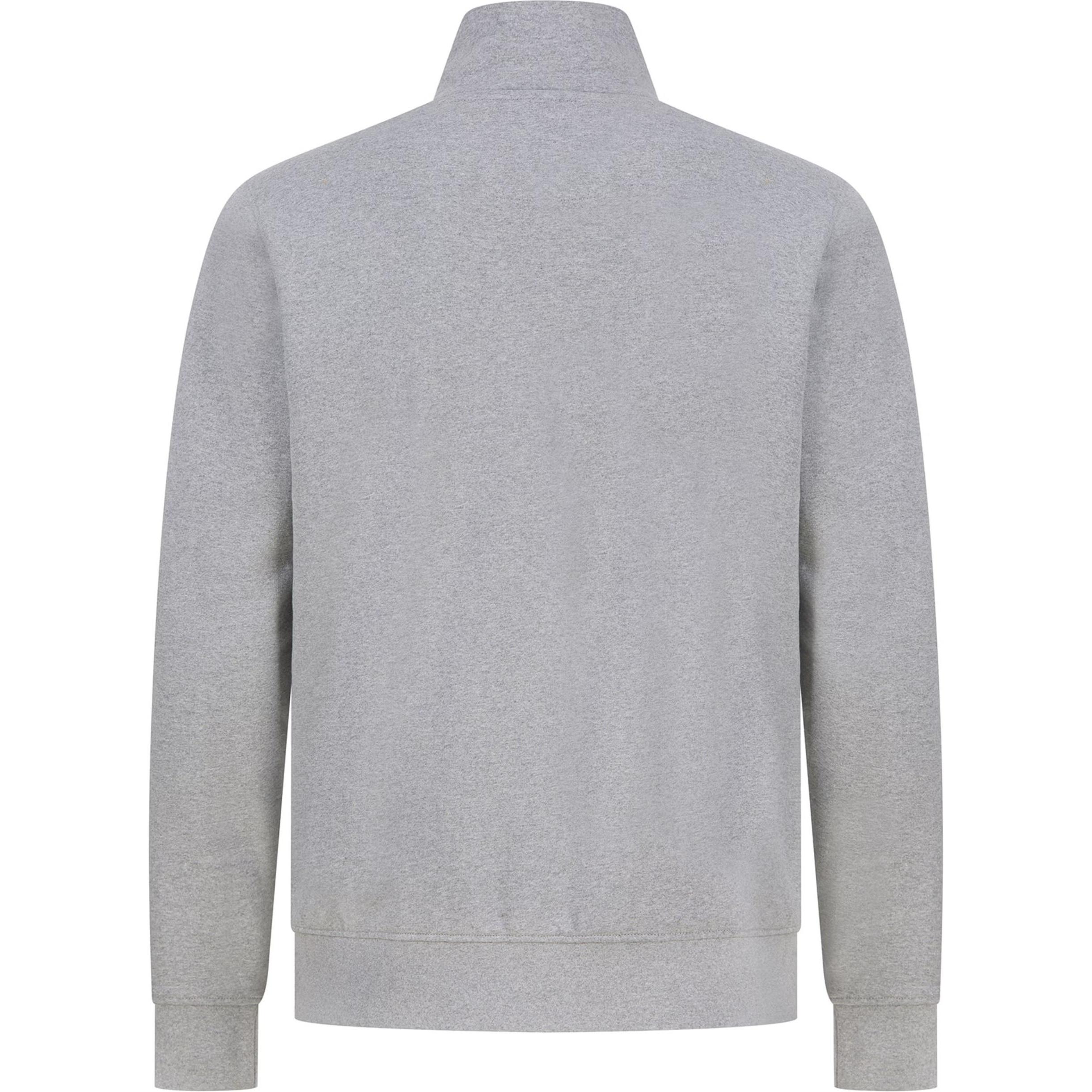 Henbury, Pullover, Sweatshirt mit Reissverschlusskragen, Grau, (M)