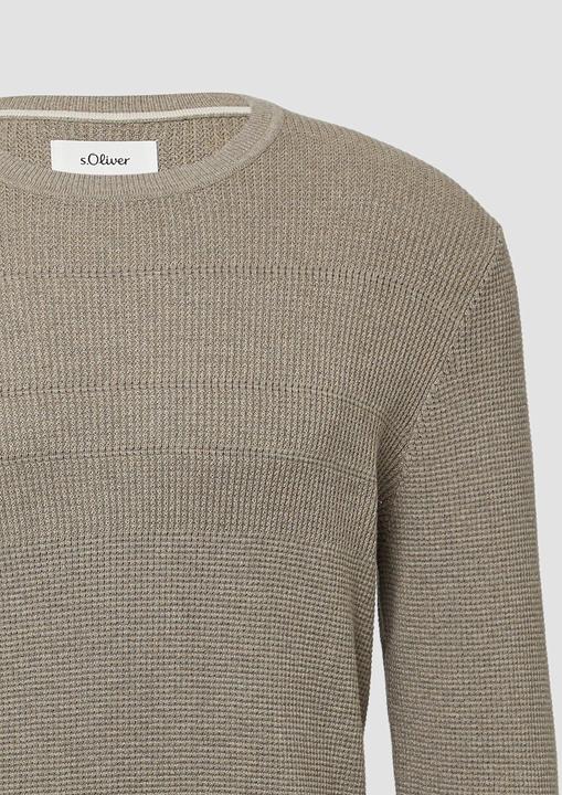 Produktbild s.Oliver Strickpullover Strukturmikx-Pullover aus reiner Baumwolle (M)