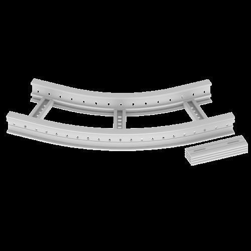 Actual product image Unex 67317-04 Flat elbow 45Â° 85x300 R600 made of U23X RAL7035