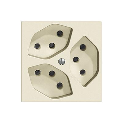 Produktbild Feller Steckdose 3xT13 10A crema
