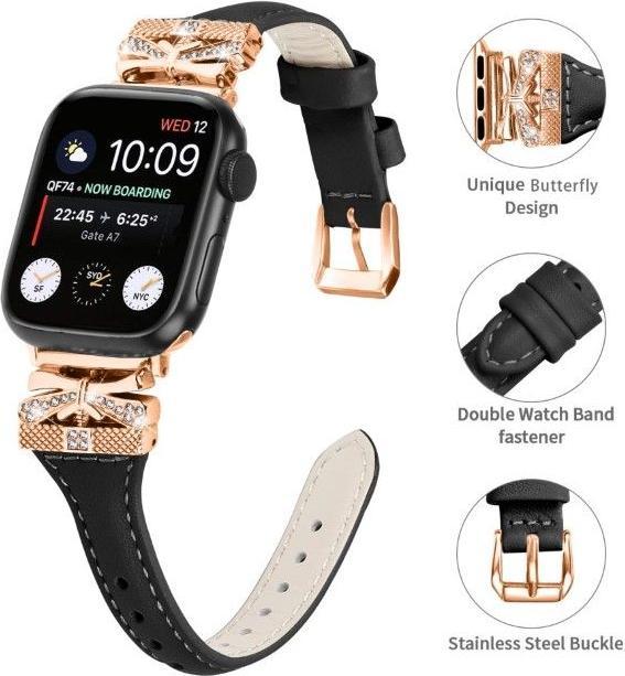 Actual product image MU Classic Ladies Series Leather Bracelet (45 mm, 44 mm, 42 mm, Faux leather)