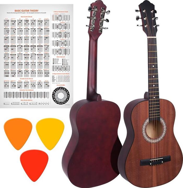 No Name Nn Ag 34 1/2 Westerngitarre Zum Erlernen Des Matten Spiels (Akustik Gitarre)