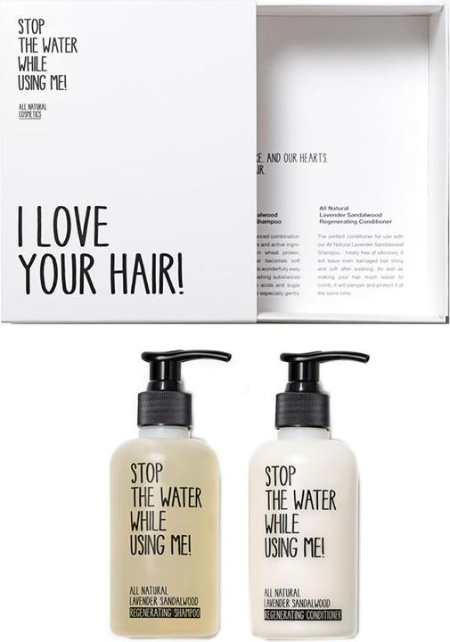 Stop The Water While Using Me! All Natural Hair - Lavender Sandalwood Set (200 ml, Liquid shampoo)
