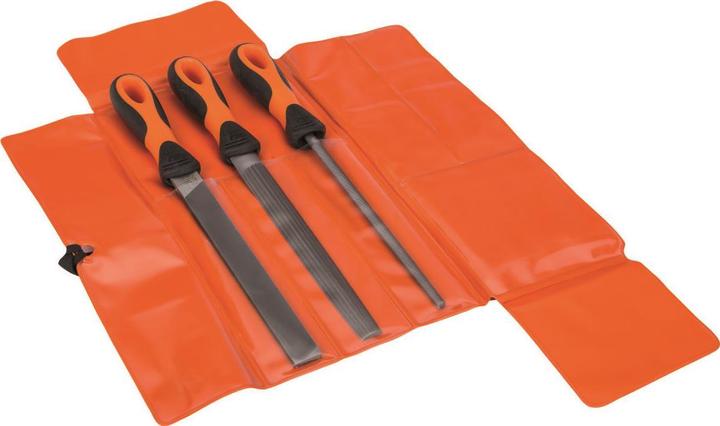 Produktbild Bahco ERGO Feilensatz, Halbschlicht 200 mm - 3-teilig (Hieb 2, 200 mm)