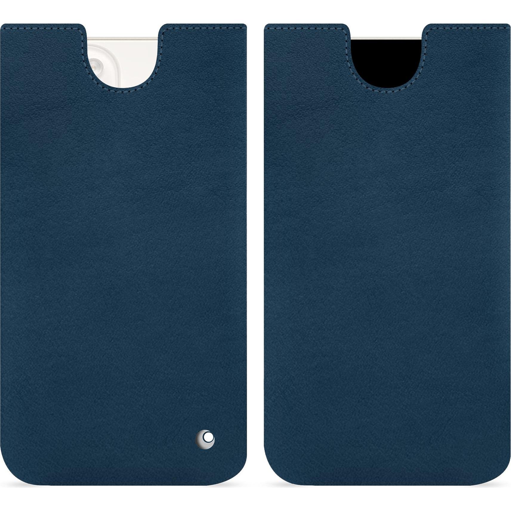 Noreve Lederschutzhülle (Apple iPhone 15 Plus), Smartphone Hülle, Blau