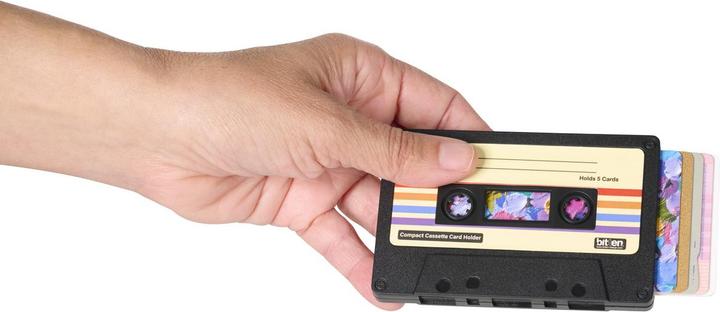 Actual product image Bitten Cassette Card Holder Black